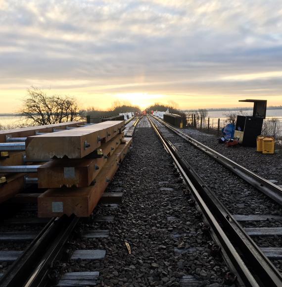 Work taking place on bridge