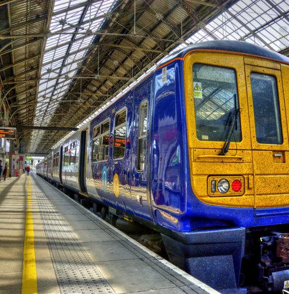 Train parked at station