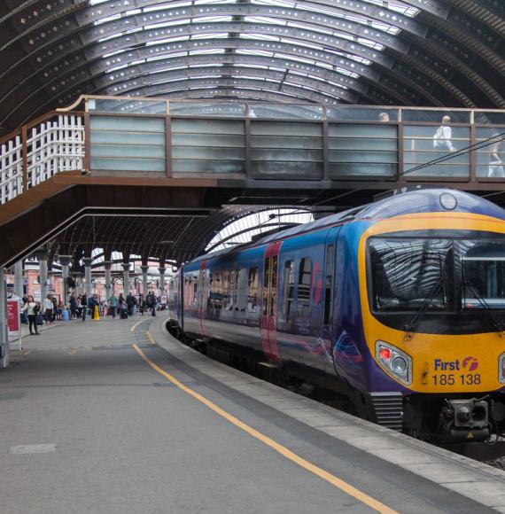 Train parked at station