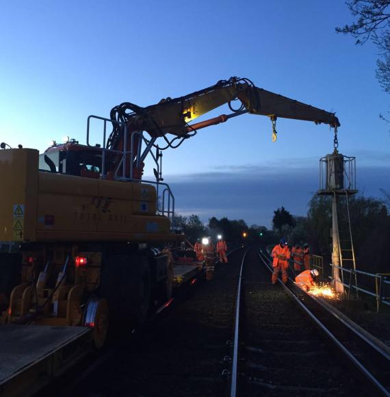 Resignalling taking place at Balham