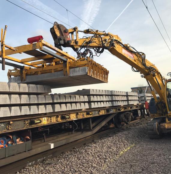 Track renewal taking place