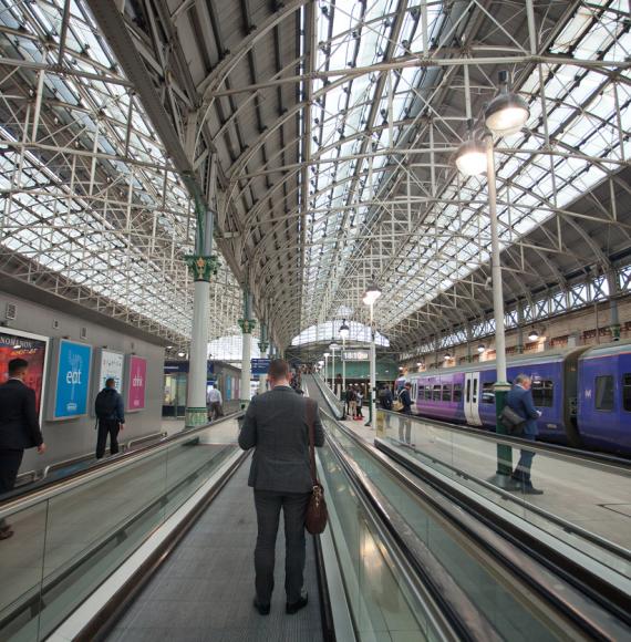 Passengers at Manchester Piccadilly