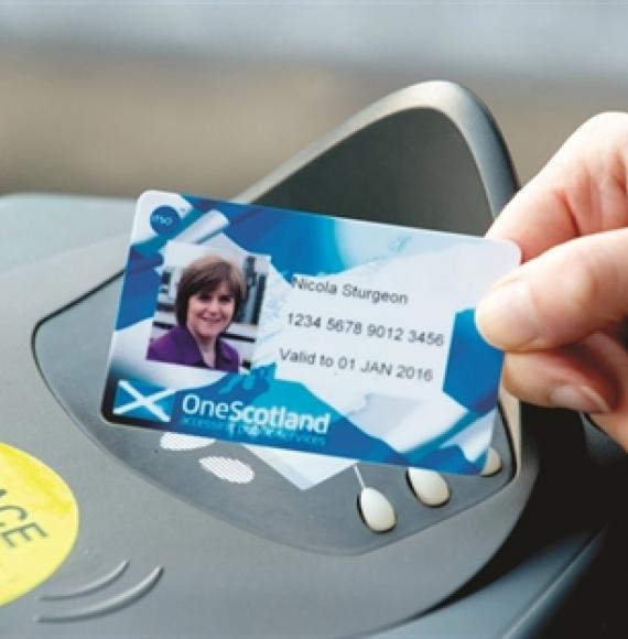 The Saltire card