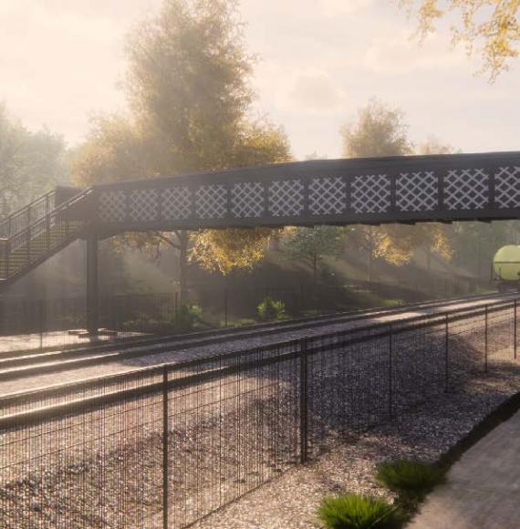 New footbridge 