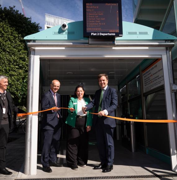 New entrance opening. Via TfL 