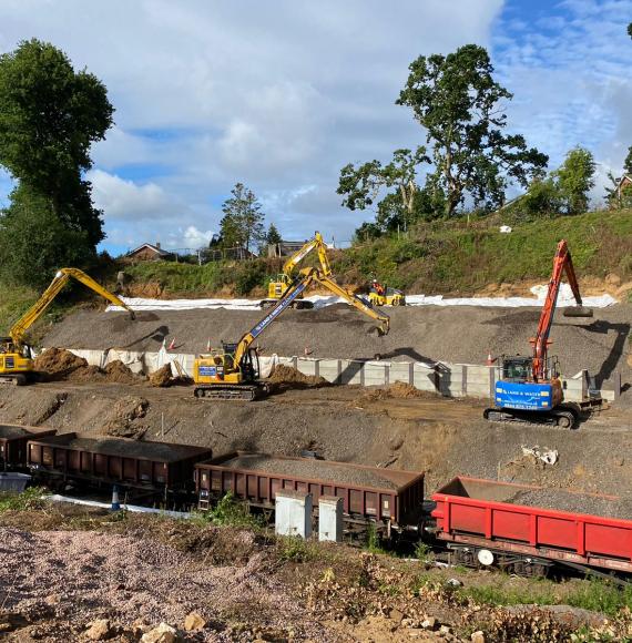 Construction at Fareham, via Network Rail