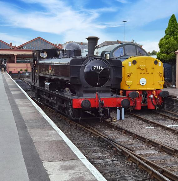 The Severn Railway Steam and Diesel Heritage Railway, Kidderminster Station, Worcestershire, England