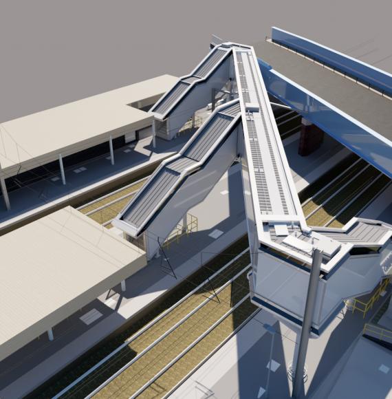 St Albans City second footbridge render 2, via Network Rail 
