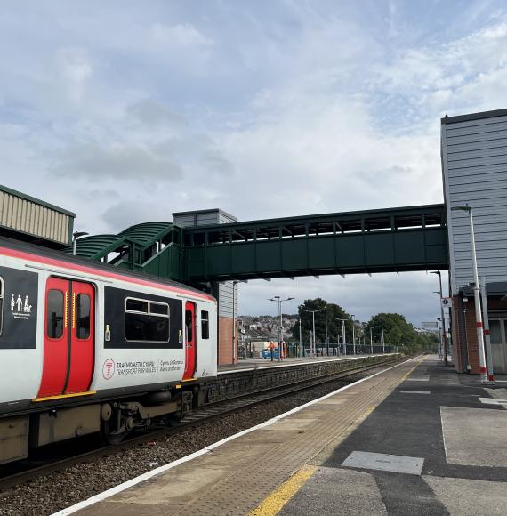 Upgraded Barry Station footbridge, via NetworkRail 