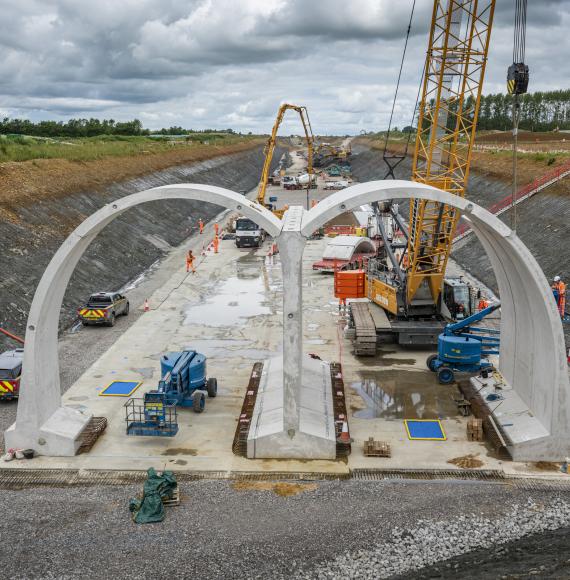 Chipping Warden green tunnel, via HS2 