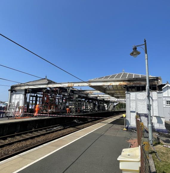 Troon station, via Network Rail 