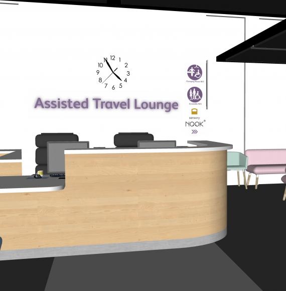 Assisted Lounge CGI composite, via Network Rail