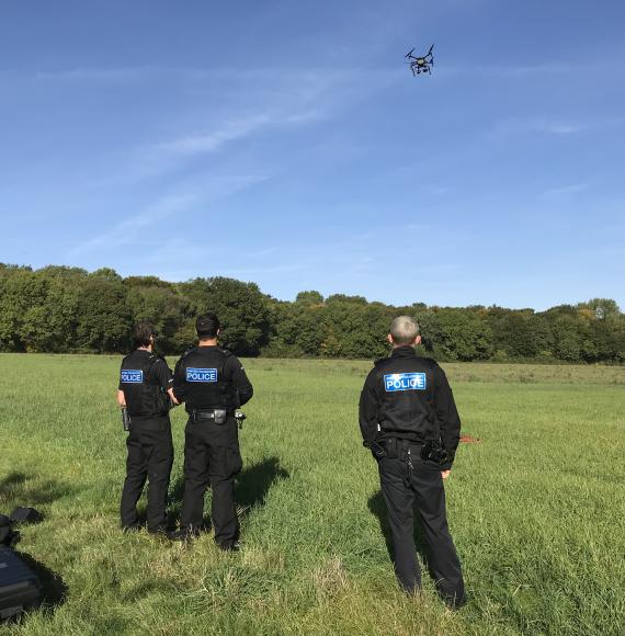 BTP drones in use, via Network Rail 