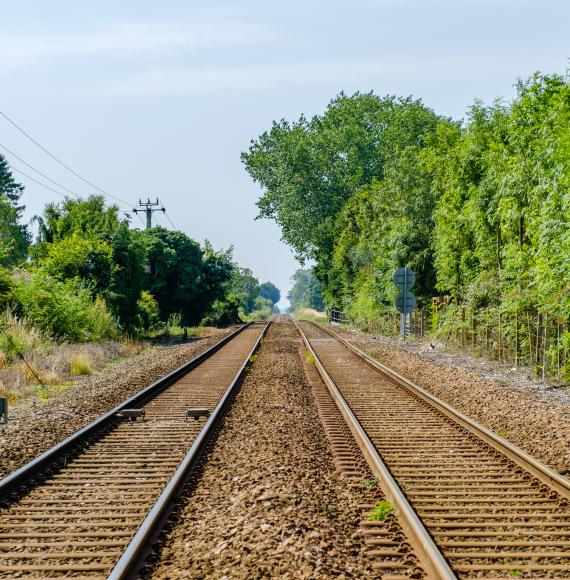 Rail line, via Greater Anglia 