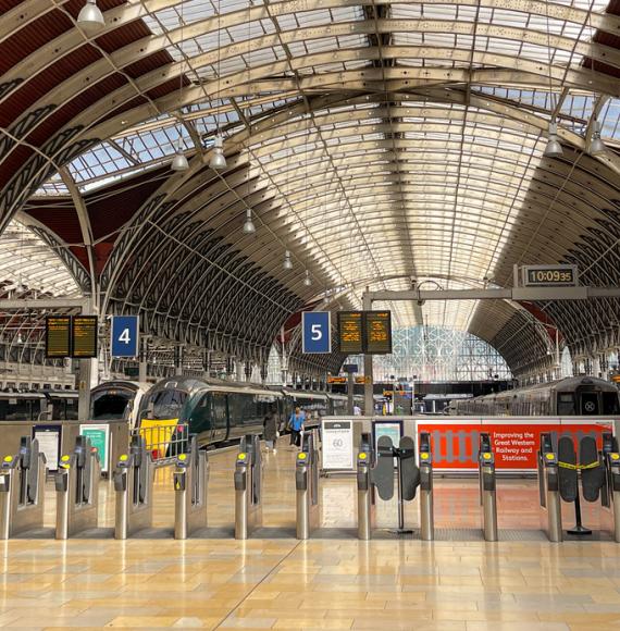 Quiet train station, via Istock 