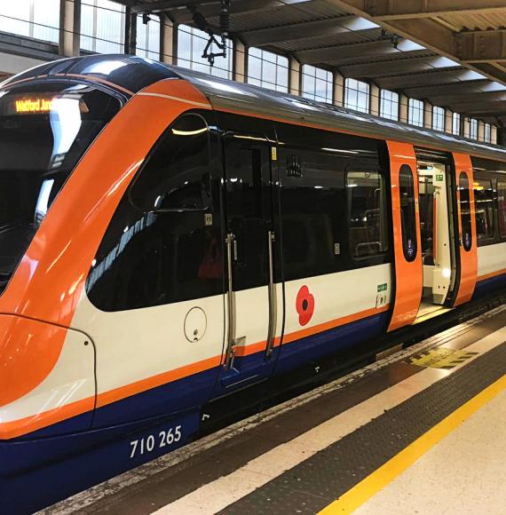 London Overground train at London Euston station, via Network Rail 