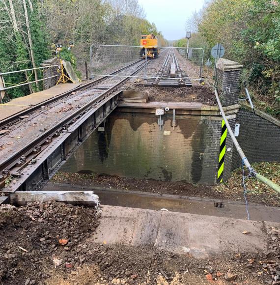 Rutland Bridge damage, via Network Rail 