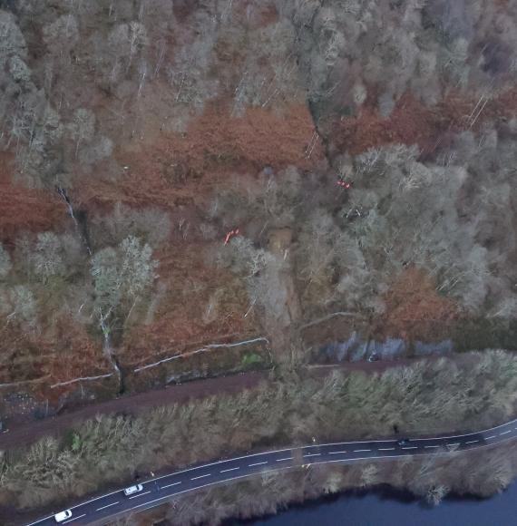 Cruachan landslip, via Network Rail 