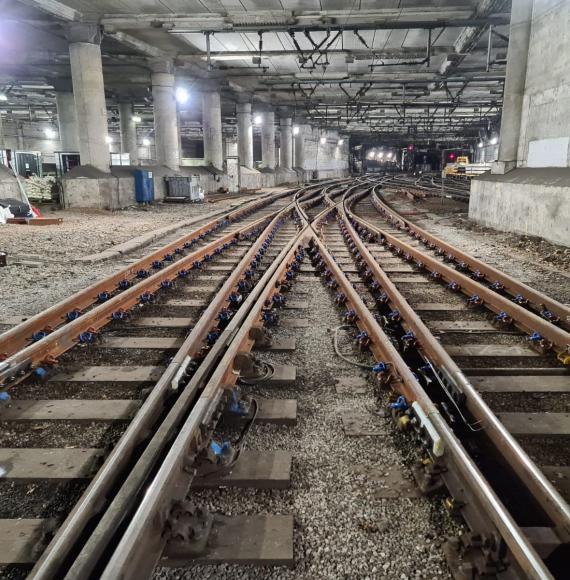 Liverpool Street points renewal, via Network Rail 