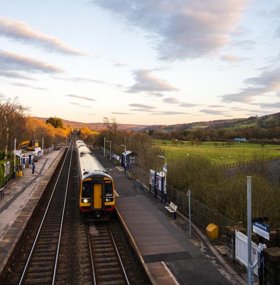 Bamford towards Sheffield, via Network Rail 