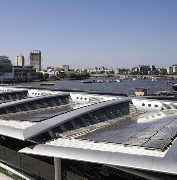 Blackfriars solar roof, via Govia Thameslink Railway 