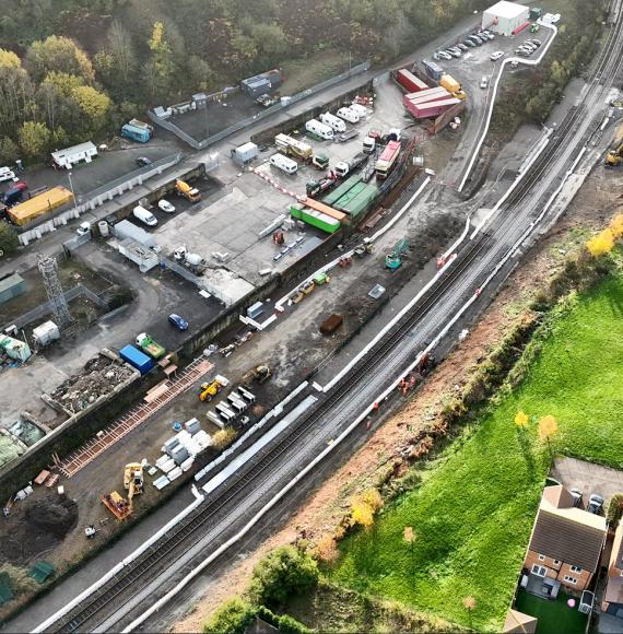 Site of the new Morely station, via Network Rail 