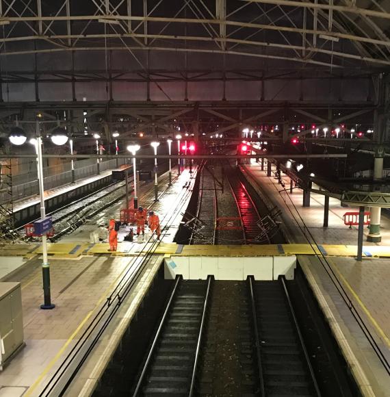 Piccadilly roof repairs, via Network Rail 