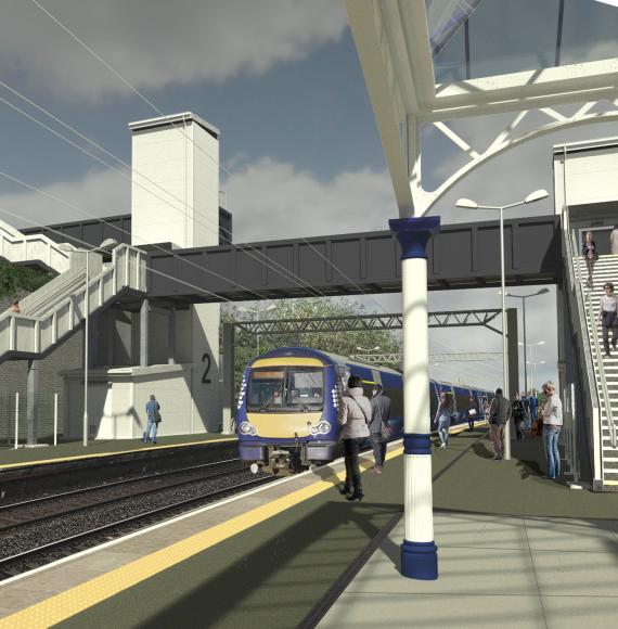 Port Glasgow station AfA artist impression, via Network Rail