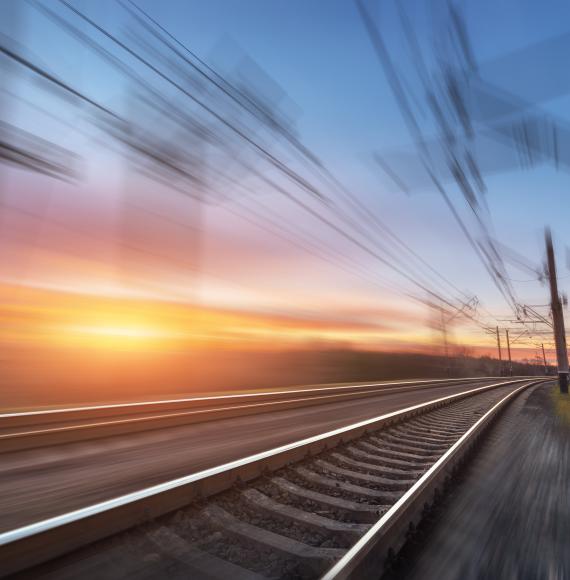 Blurred rail image, via Istock 