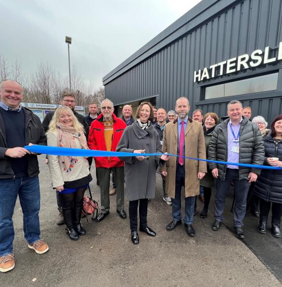 Hattersley station grand opening, via Northern 