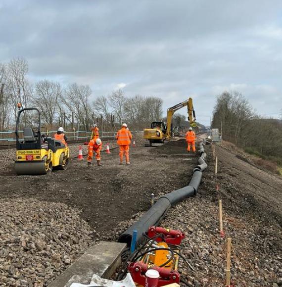 works at Hook, via Network Rail 