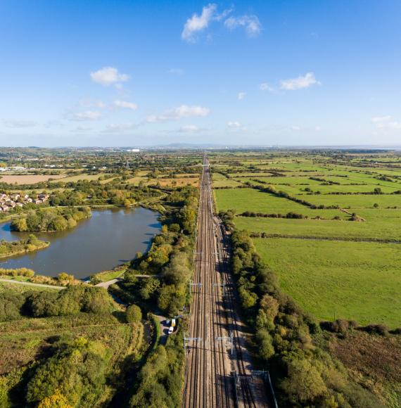 Welsh rail line, via Istock 