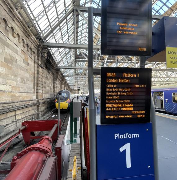 Glasgow Central Platform One, via Network Rail 