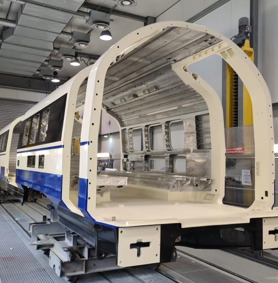 New Piccadilly line train shell, via TfL 