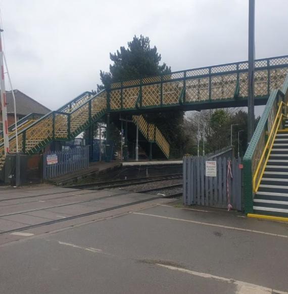 Trimley footbridge, via Greater Anglia 