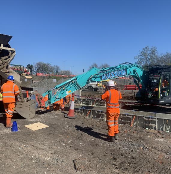 Construction work at Leven station, via Network Rail 