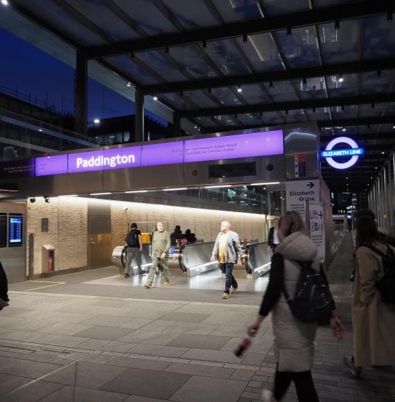 Elizabeth Line Paddington entrance, Via Istock 