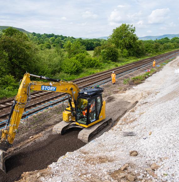 Progress on Hope Valley Upgrade as foundations for new tracks completed at Bamford