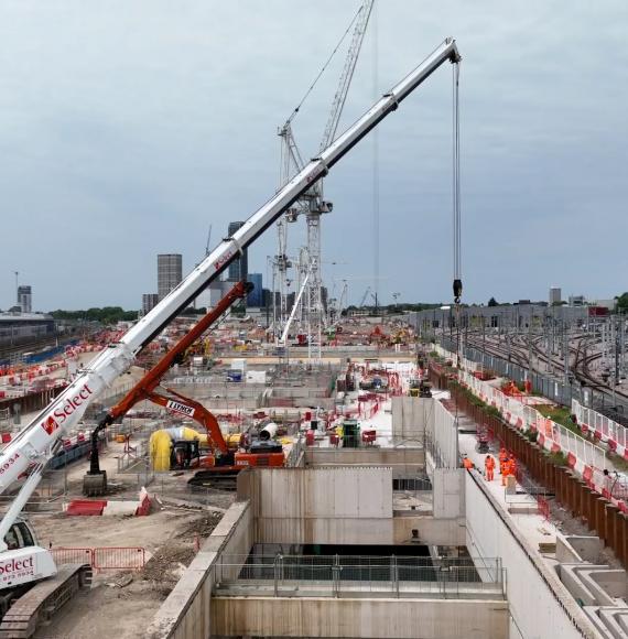 HS2 Super-hub construction continues at pace, as it marks two years of construction