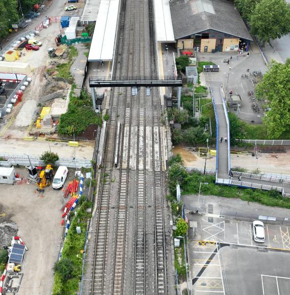 Botley Road bridge depicting rail infrastructure upgrades