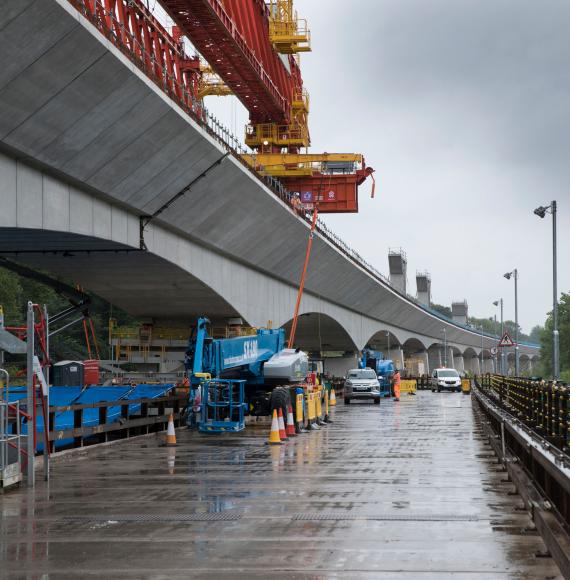 Key Colne Viaduct span completed by HS2 