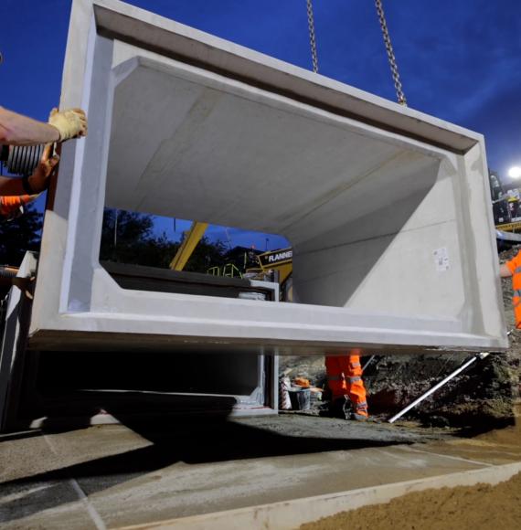 Railway repairs complete in Aylesbury as Network Rail install culvert replacement