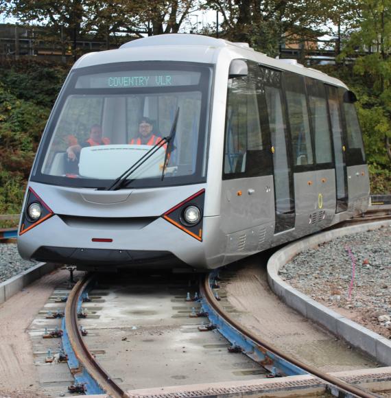 Coventry Very Light Rail vehicle tested on revolutionary track for first time