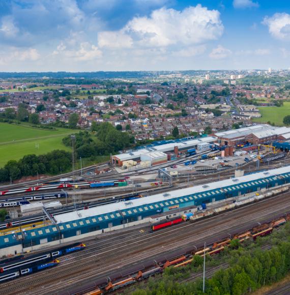Image of Halton rail yard in North Yorkshire
