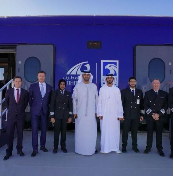 Delegation on Emirates Rail first passenger service