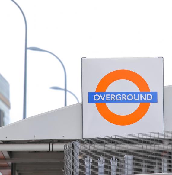 London Overground sign