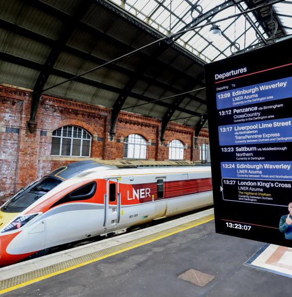 Sign Language on LNER Departure Boards