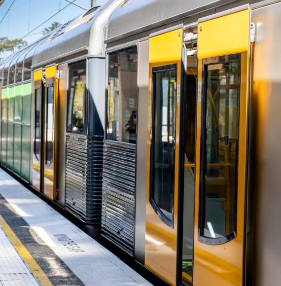 Passenger train in Australia