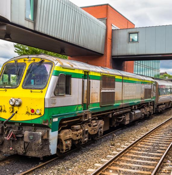 Enterprise train in Belfast