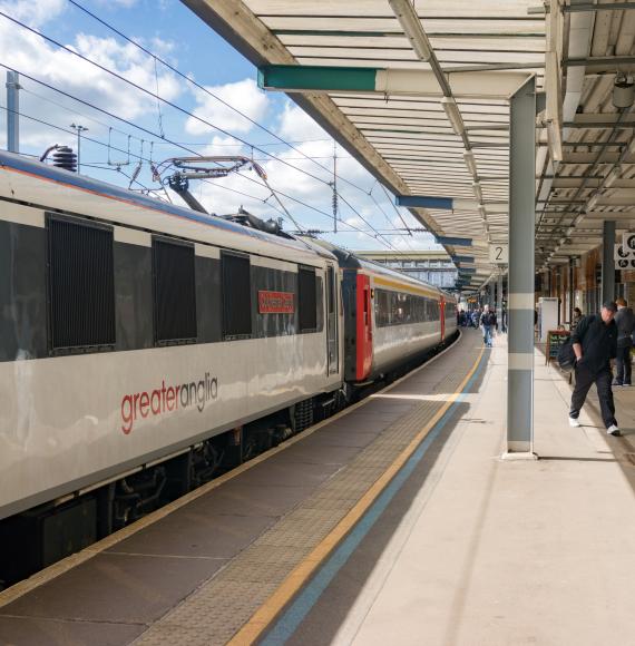 Greater Anglia train heading to London